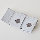 HASHIBAMI【Ha-2502-202 フラワーバックルミニウォレット】サルビアブルー