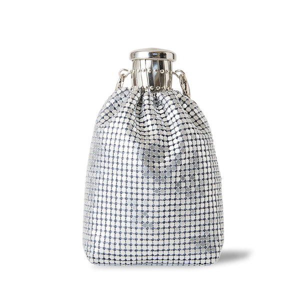 美品 シルバー silver 煙草入 小物入 銀細工 メッシュ 約132g ◇CORRECT限定◇HASHIBAMI 【Ha-2602-210 メタルメッシュ ミニ巾着