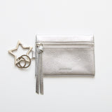 HASHIBAMI 【Ha-2504-116 カラビナキーリング ジップポーチ】シルバー