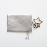 HASHIBAMI 【Ha-2504-116 カラビナキーリング ジップポーチ】シルバー