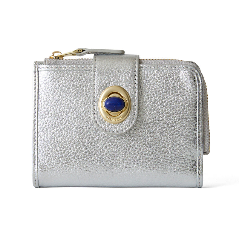 HASHIBAMI【Ha-2511-103 天然石二つ折りウォレット】シルバー