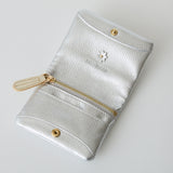 《予約商品》HASHIBAMI 【Ha-2511-105 スモールフラワー カード&コインケース】シルバー