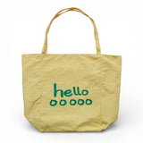 murir【MUR25003 hello ナイロンロゴトート】イエロー