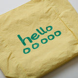 murir【MUR25003 hello ナイロンロゴトート】イエロー