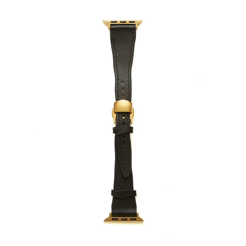 HASHIBAMI 【Ha-2202-716 ウネウネ アップルウォッチバンド (38/40/41mm)】ブラック