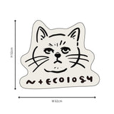 N＋Ecology【NE-0022017 猫顔ラグ】アイボリー