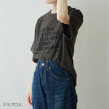 N+Ecology 【NE-0022011 メッセージ 猫Ｔシャツ】スミクロ_L