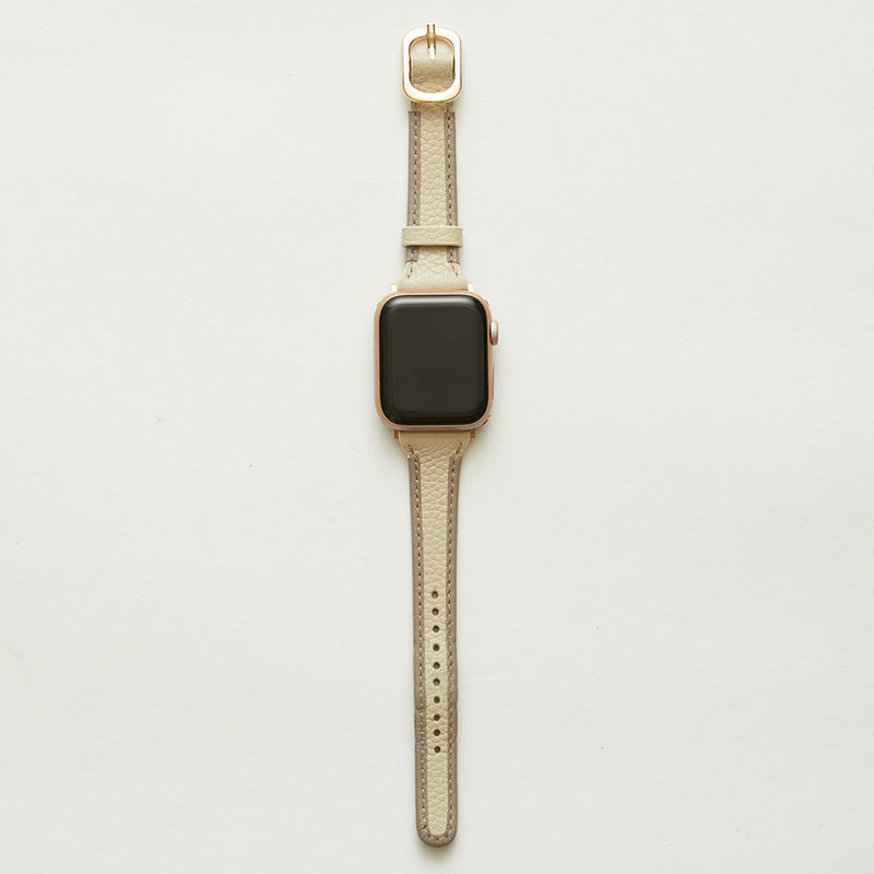 HASHIBAMI【Ha-2209-044 ラウンド アップルウォッチバンド (38/40/41mm)】エクリュ