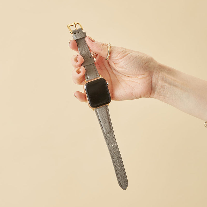 HASHIBAMI【Ha-2111-518 エイチビー アップルウォッチバンド  (38/40/41mm)】ミッドグレー