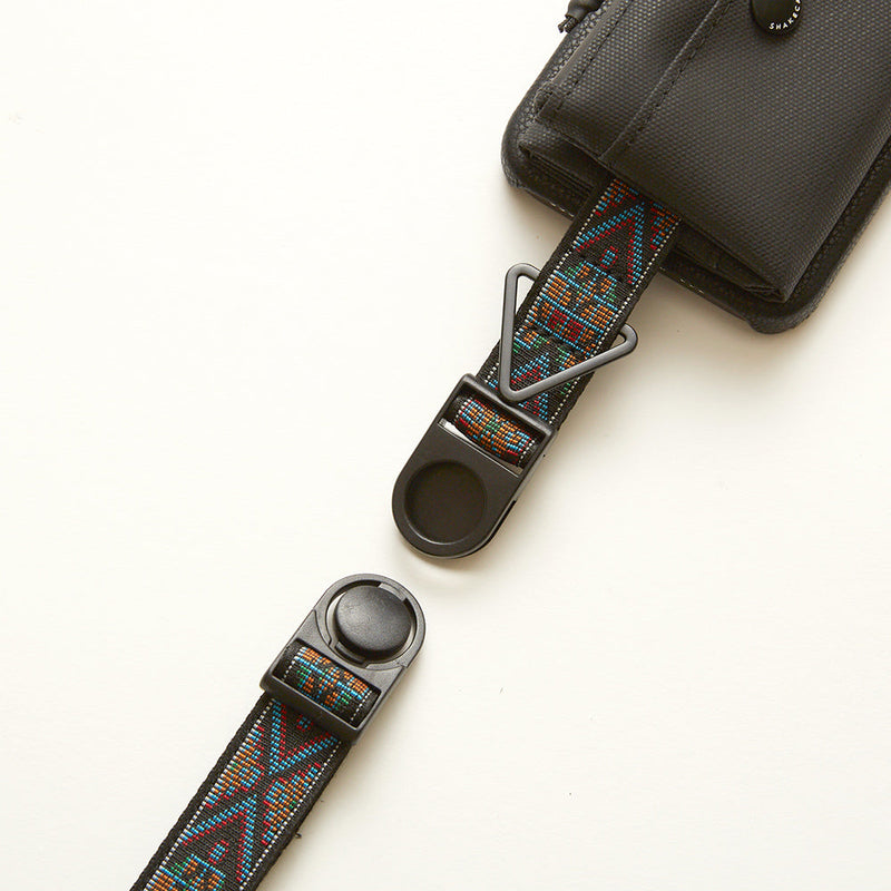 SHAKECASE 【SC-08-090 シェイクポーチケース 専用ストラップ (柄)】キカガク(A) ※ブラック系
