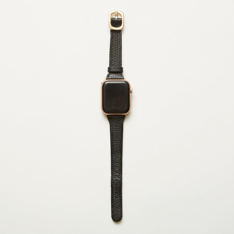HASHIBAMI【Ha-2209-044 ラウンド アップルウォッチバンド (38/40/41mm)】ブラック