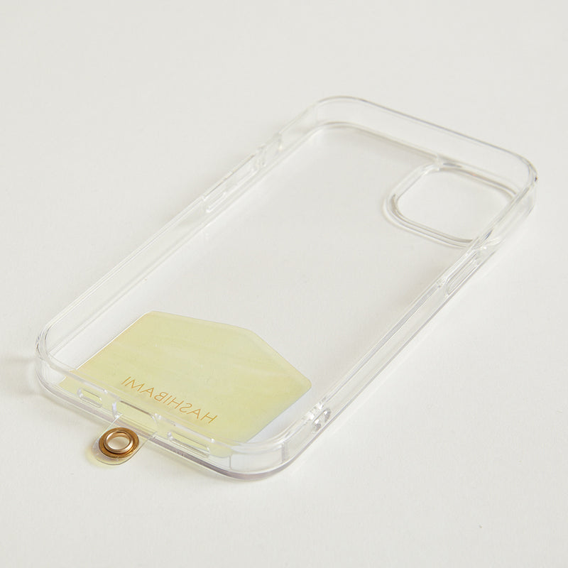 HASHIBAMI 【Ha-2209-408 ポッシュ モバイルストラップ】クリア×ミモザ